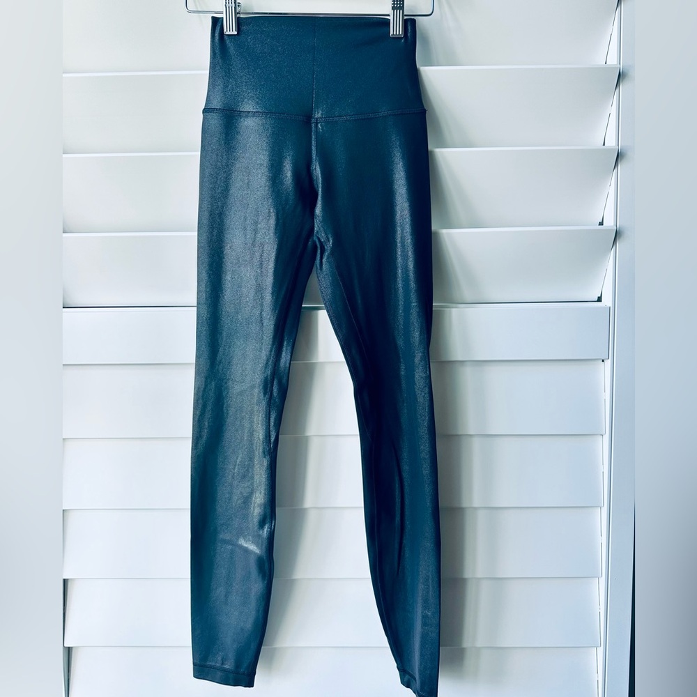 Lululemon Align High-Rise Pant 28” *Shine - Radiate Foil Print Black - size 2